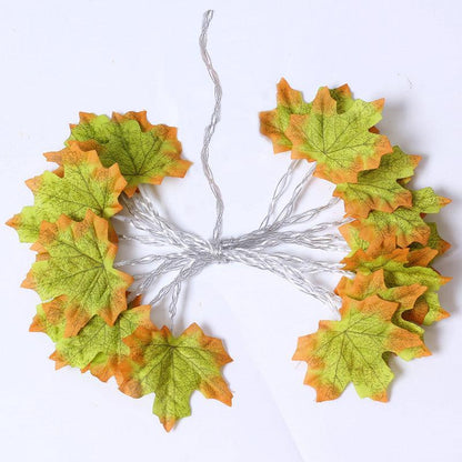 Lighteme Halloween Maple Leaf LED Light String