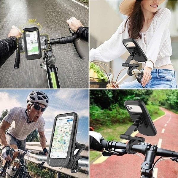 Lighteme Waterproof Bicycle & Motorcycle Phone Holder