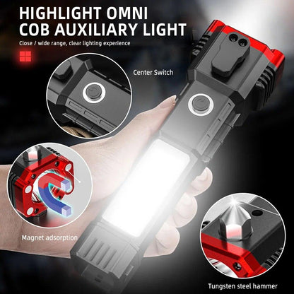 Lighteme Super Bright LED Flashlight with Safety Hammer