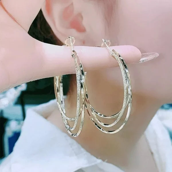 Lighteme Multi-layer Hoop Earrings