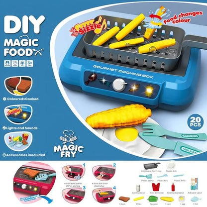 Lighteme Magic Food Pretend Play Gourmet Cooking Box for Kids