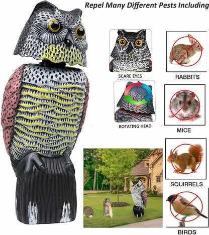 Lighteme Owl lure with rotating head - The owl with rotating head keeps watch