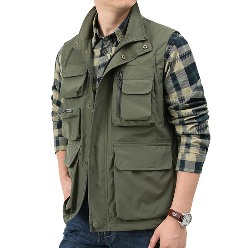 Lighteme Men’s Classic Utility Cargo Vest