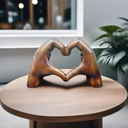 Lighteme Love hand decoration with imitation wood grain