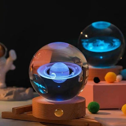 Lighteme 3D glowing crystal globe - a night light like no other!