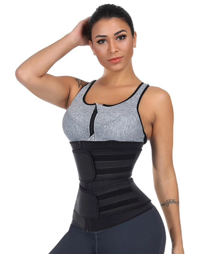 Lighteme Slimming Waist Trainer - Double Compression Straps with Supportive Zipper!