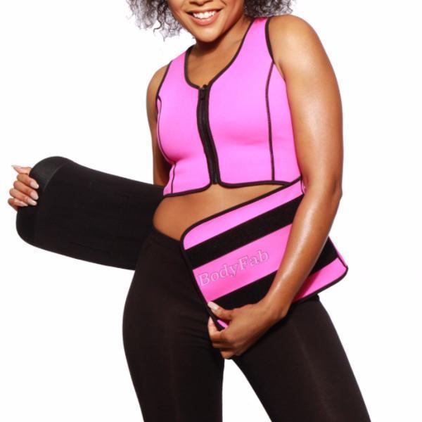 Lighteme Plus Size Upper Body Sauna Vest & Waist Trainer in ONE!