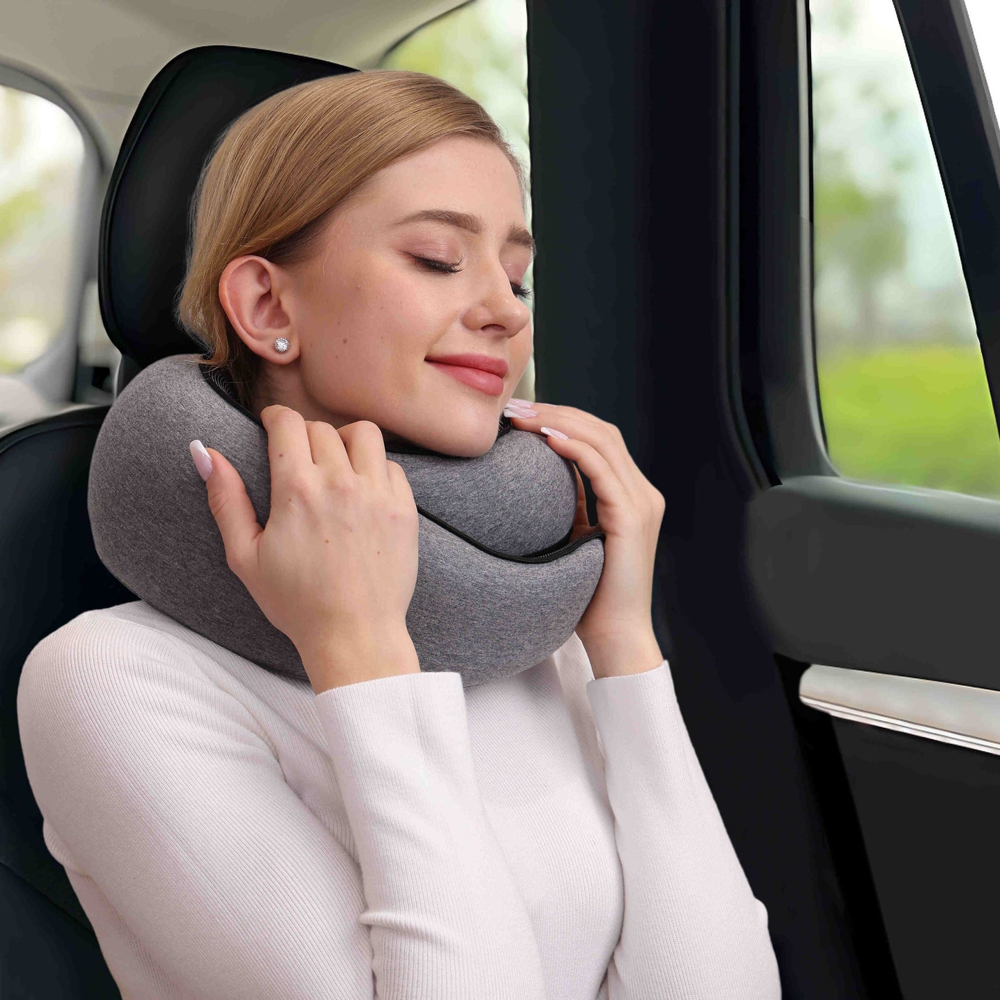 Lighteme ErgoComfort Travel Neck Pillow for Superior Support