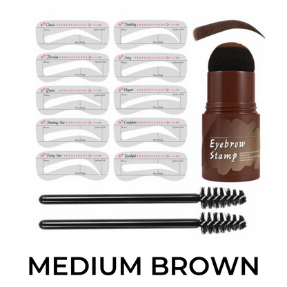 Lighteme Stencil & Stamp Kit for Quick eyebrow drawing