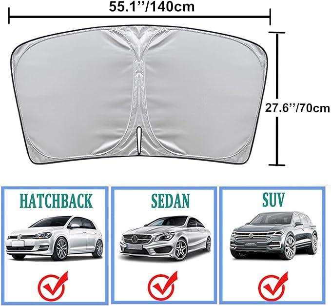 Lighteme Car Windshield Sun Shade Cover