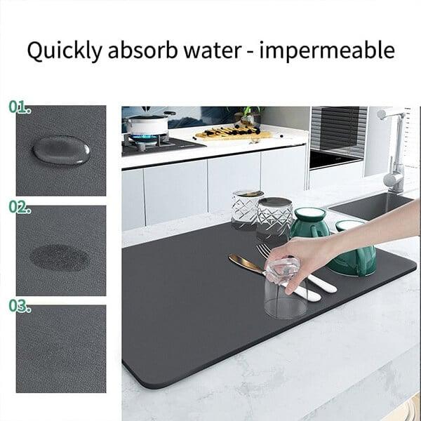 Lighteme New Kitchen Super Absorbent Draining Mat