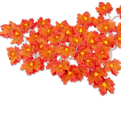 Lighteme Halloween Maple Leaf LED Light String