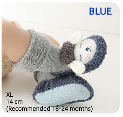 Lighteme Baby Boots cartoon plush cotton toddler shoes