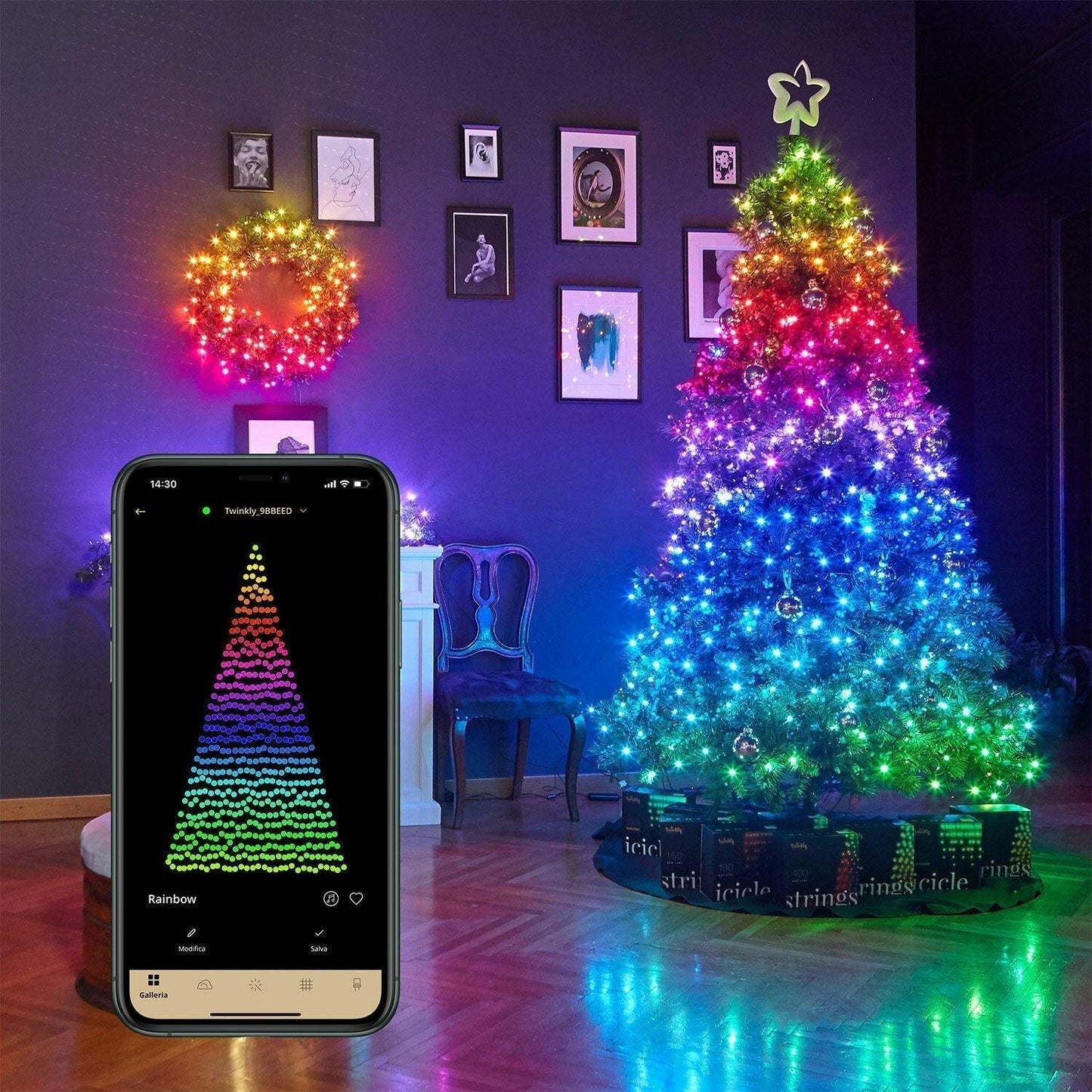 Lighteme Phone-controlled fairy lights for the Christmas tree