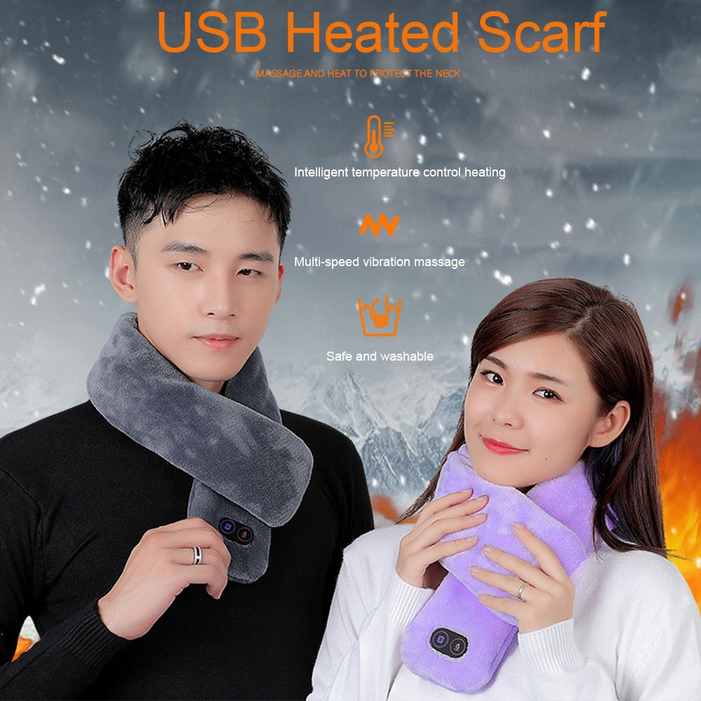 Lighteme USB heating scarf with power bank