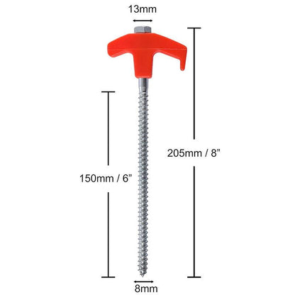 Lighteme 8 Inch Screw In Tent Stakes