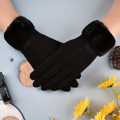 Lighteme velvet gloves with thickening