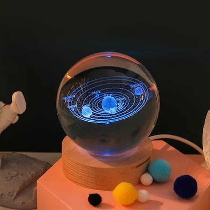 Lighteme 3D glowing crystal globe - a night light like no other!