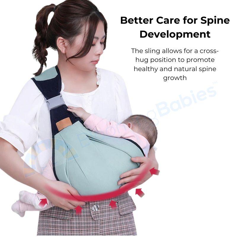 Lighteme Bub Sling - Simple, pain-free baby carrier with snap closure