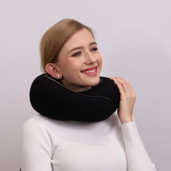 Lighteme ErgoComfort Travel Neck Pillow for Superior Support