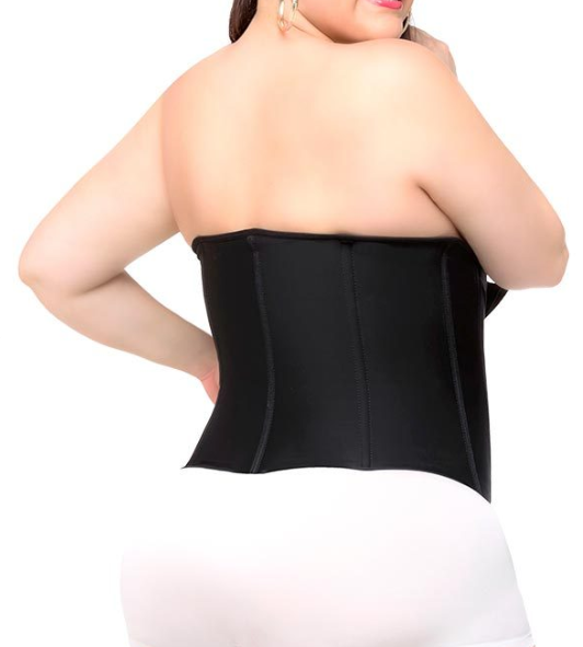 Lighteme Plus Size "Clip & Zip" Waist Trainer - 3 Hook & Zippered Body Shaper!