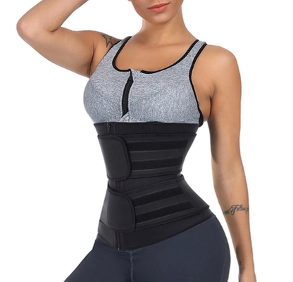 Lighteme Slimming Waist Trainer - Double Compression Straps with Supportive Zipper!