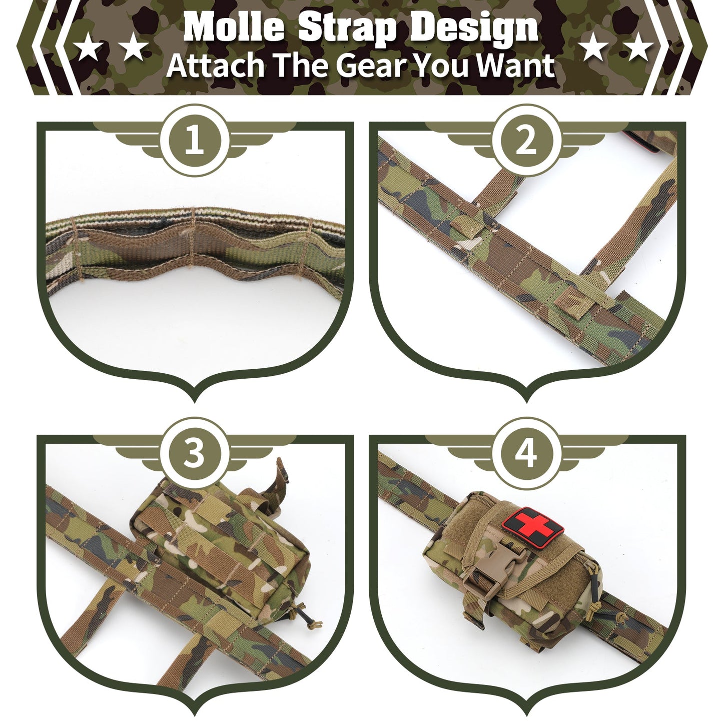 Lighteme All Mission Tactical Molle Belt