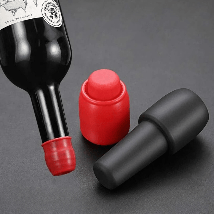 Lighteme Silicone Wine & Champagne Bottle Stoppers | Set of 10 PCS