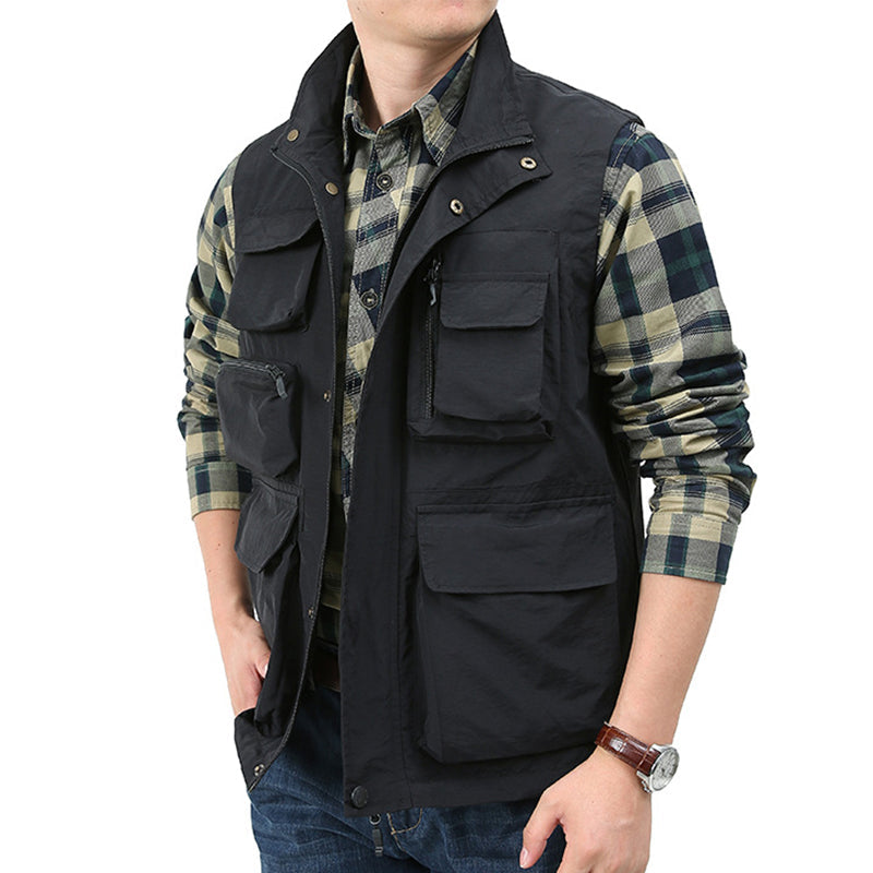 Lighteme Men’s Classic Utility Cargo Vest