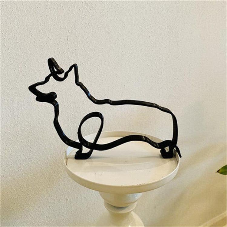 Lighteme Metal Dog & Cat Sculptures