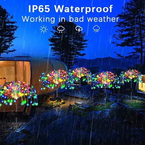 Lighteme Waterproof Solar Garden Fireworks Lamp | BUY 1 GET 1 FREE (2PCS)