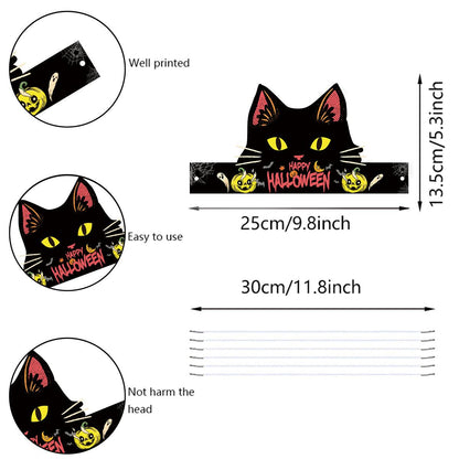 Lighteme 6pc Halloween Paper Hats or Headband Set