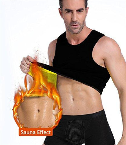 Lighteme Men's Sauna Vest Waist Shaper ~ Burn Stomach Fat!