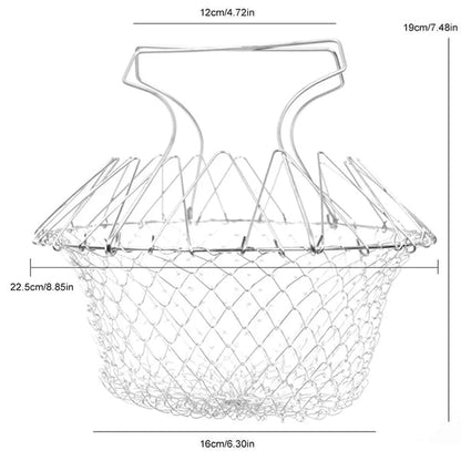 Lighteme Multifunctional Foldable Fry Basket