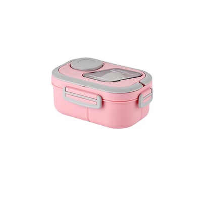 Lighteme Portable Lunch Container with Compartments & Carrying Handle