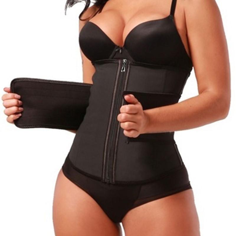 Lighteme Luxe Zip Up Waist Trainer - Velcro Compression Straps