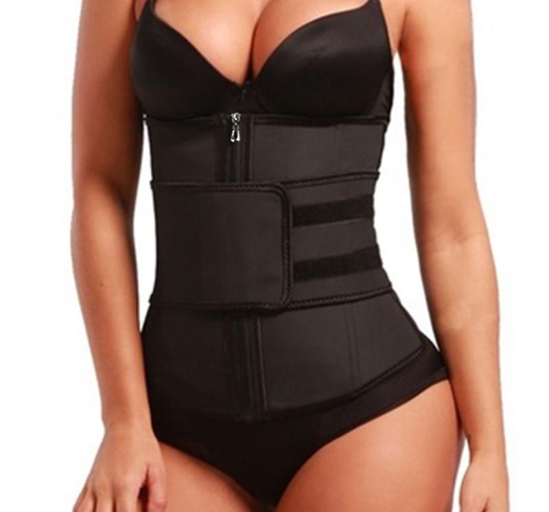 Lighteme Luxe Zip Up Waist Trainer - Velcro Compression Straps