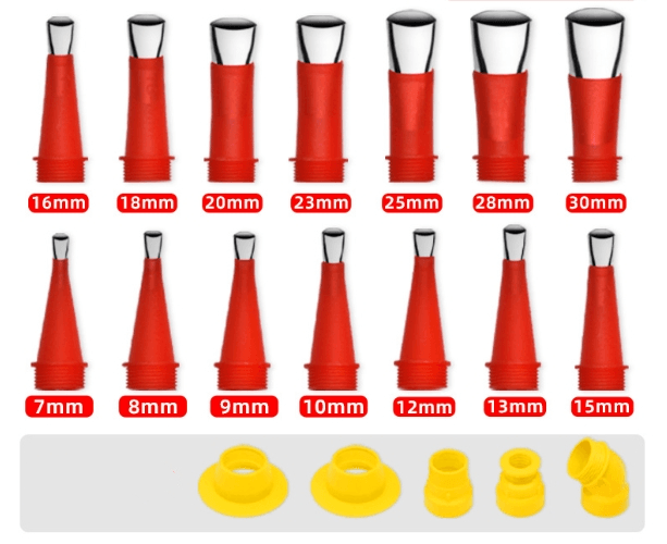 Lighteme Universal integrated rubber nozzle tool set