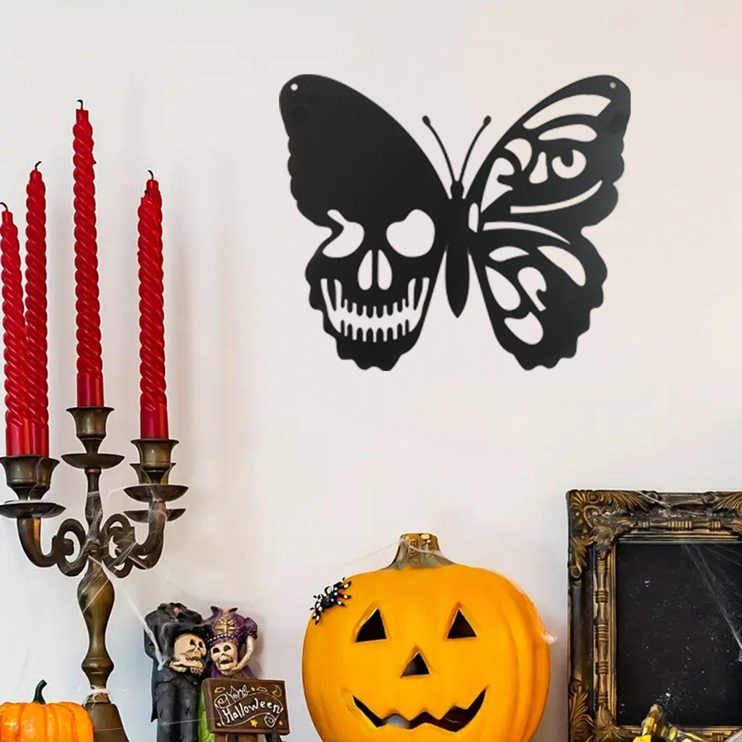 Lighteme Halloween Butterfly Iron Art Wall Decoration