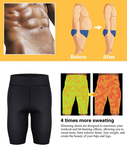 Lighteme Mens Sauna Sweat Shorts ~ Weight Loss!