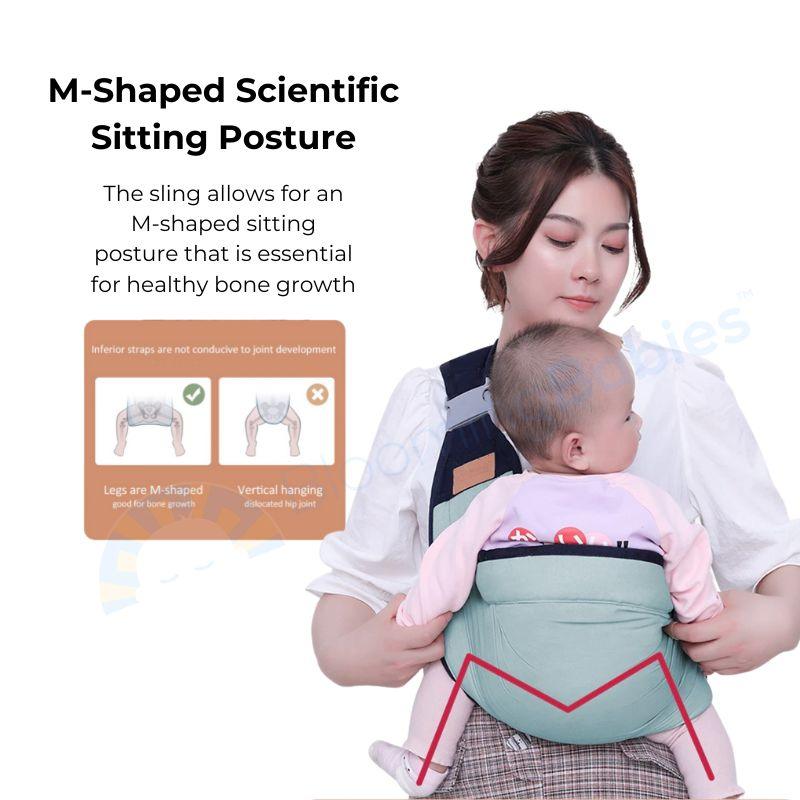 Lighteme Bub Sling - Simple, pain-free baby carrier with snap closure