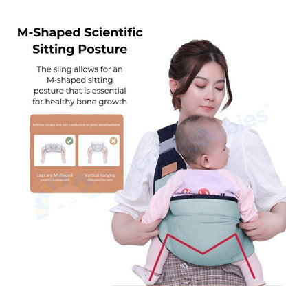 Lighteme Bub Sling - Simple, pain-free baby carrier with snap closure