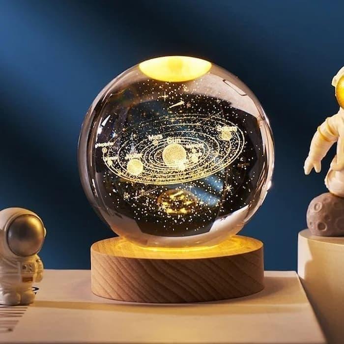 Lighteme 3D glowing crystal globe - a night light like no other!