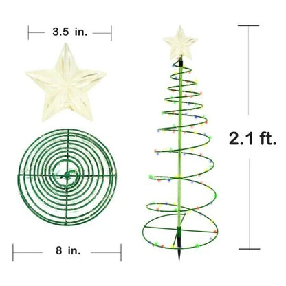 Lighteme Solar LED metal Christmas tree with fairy lights