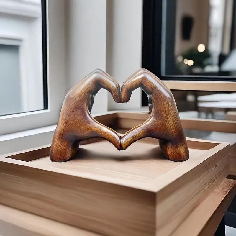 Lighteme Love hand decoration with imitation wood grain