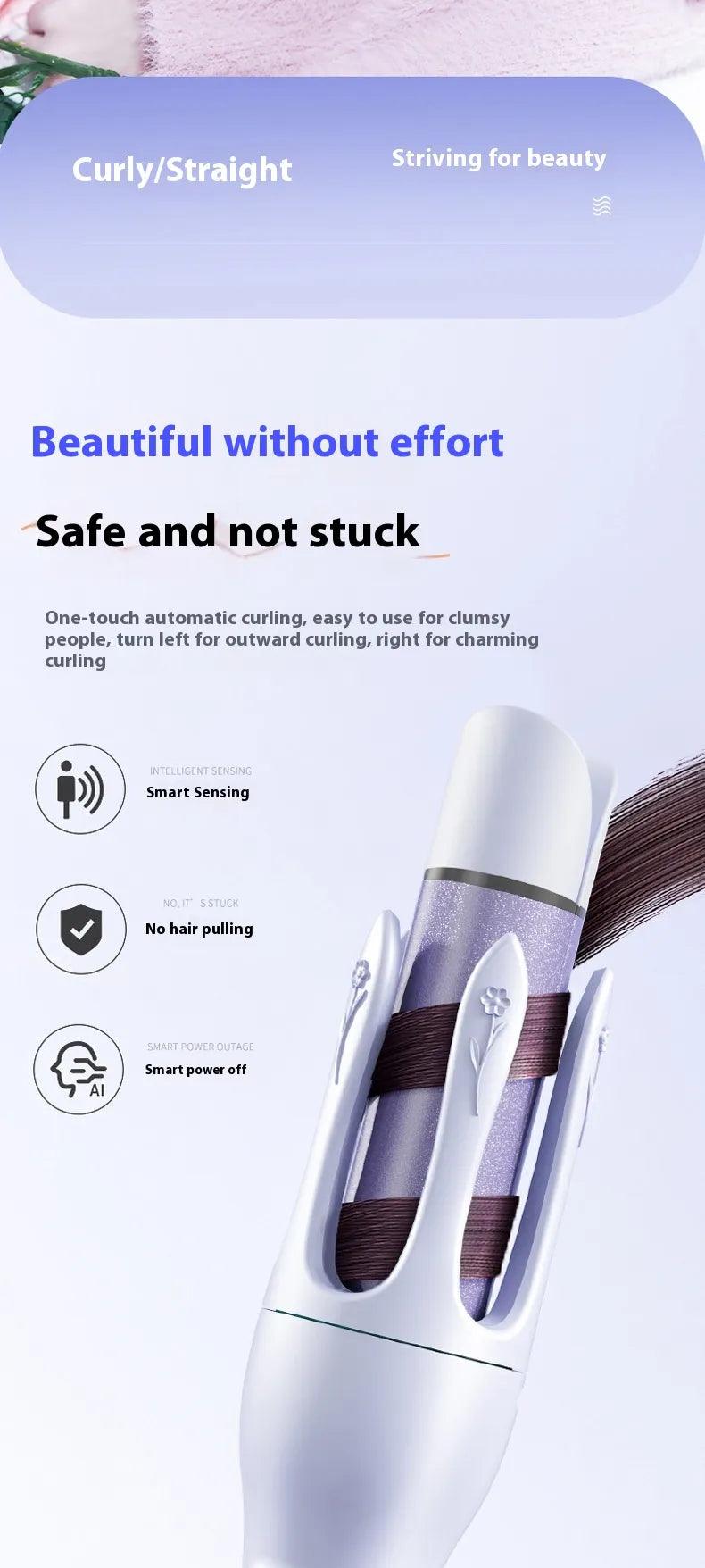 Lighteme 32mm Automatic Hair Curler with Dual-Purpose Anion Technology