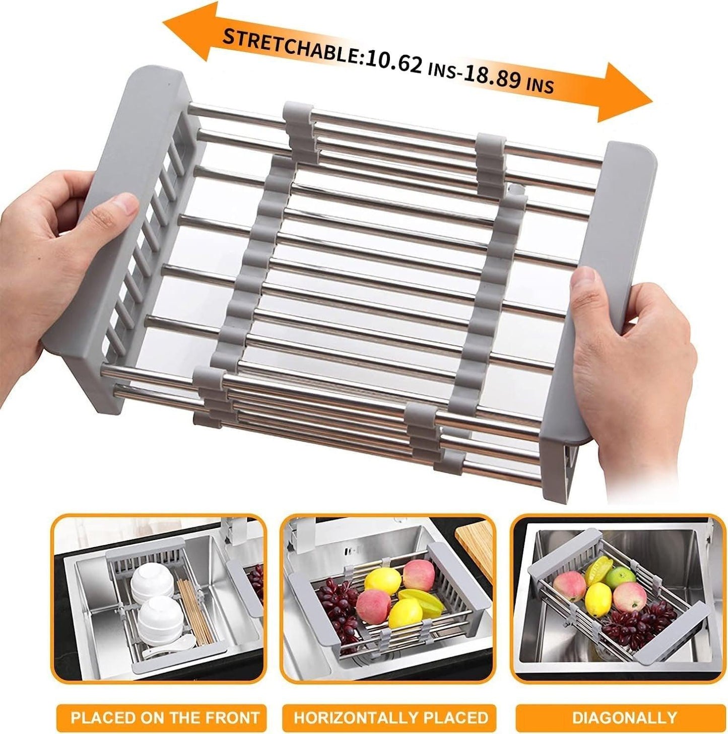 Lighteme kitchen sink drain basket