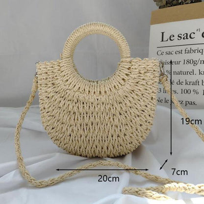 Lighteme Handmade Women Bags moon shaped summer bags