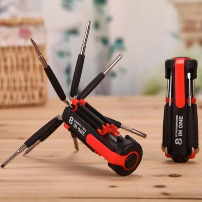 Lighteme 8 Screwdrivers in 1 Tool with Worklight