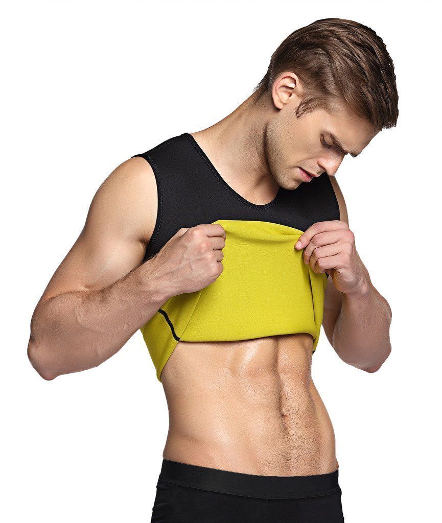 Lighteme Men's Sauna Vest Waist Shaper ~ Burn Stomach Fat!